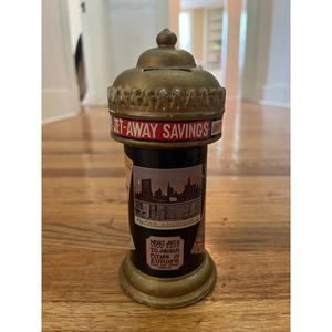 Vintage Fine Quality Lego Piggy Bank Ceramic Japan Pan America France